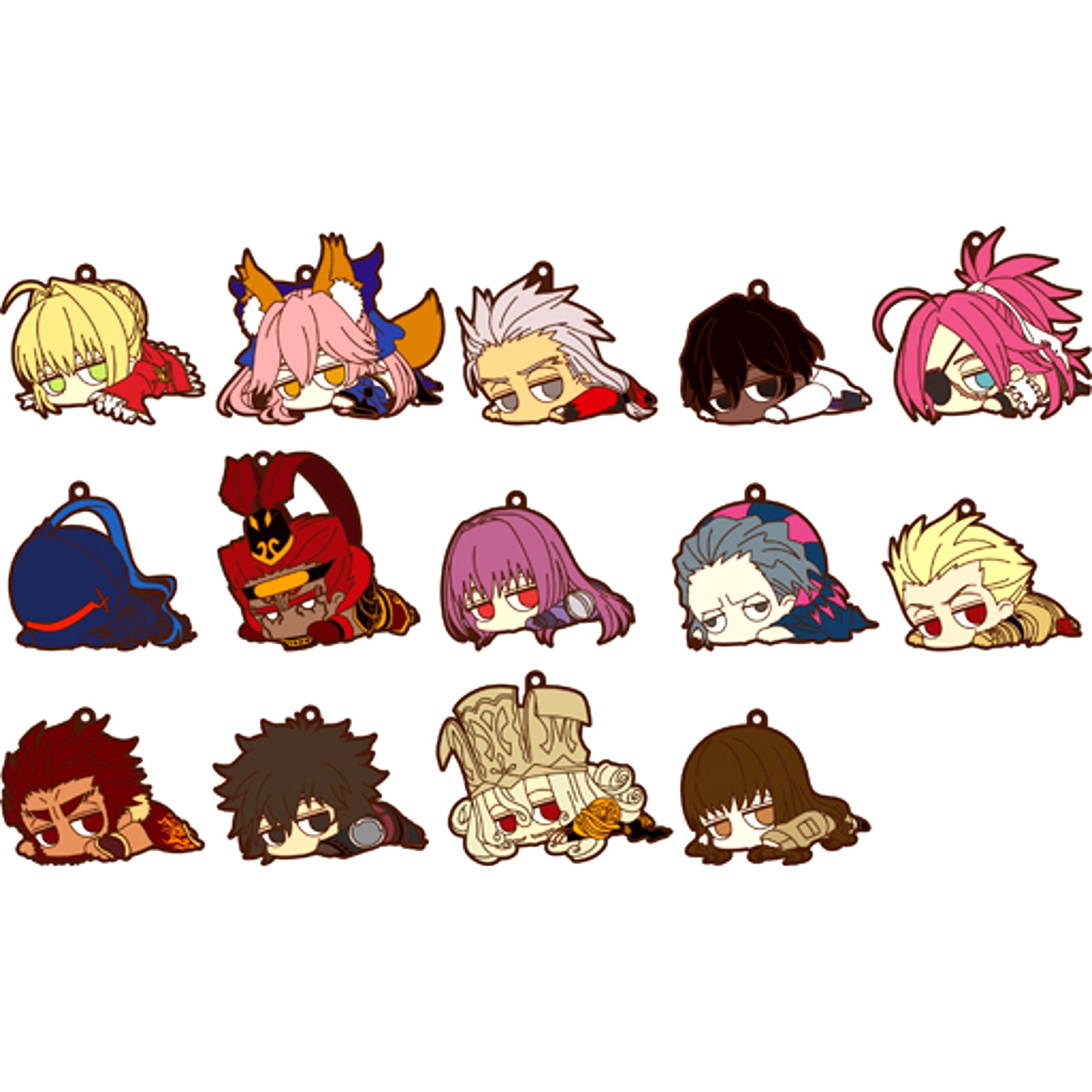 Set of 14 Fate/EXTELLA LINK Daloon Rubber Strap Collection Vol.2 [USED]