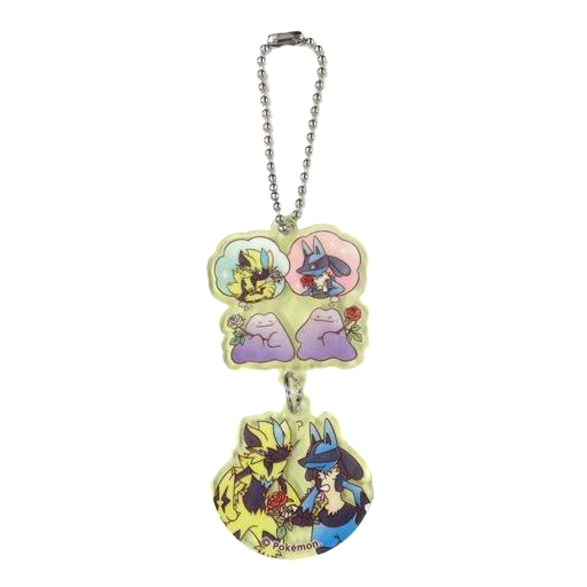 Zeraora & Lucario Pokemon Ditto da mon Double Acrylic Charm Collection Pokemon Center Limited [USED]