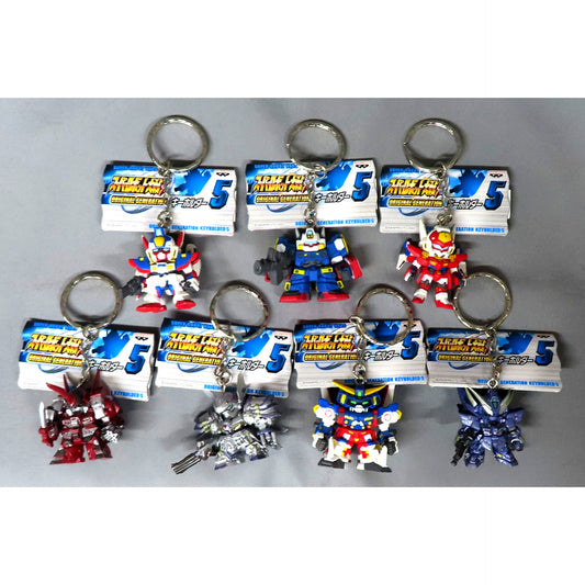 Set of 7 Super Robot Wars Original Generation Keychain 5 [USED]