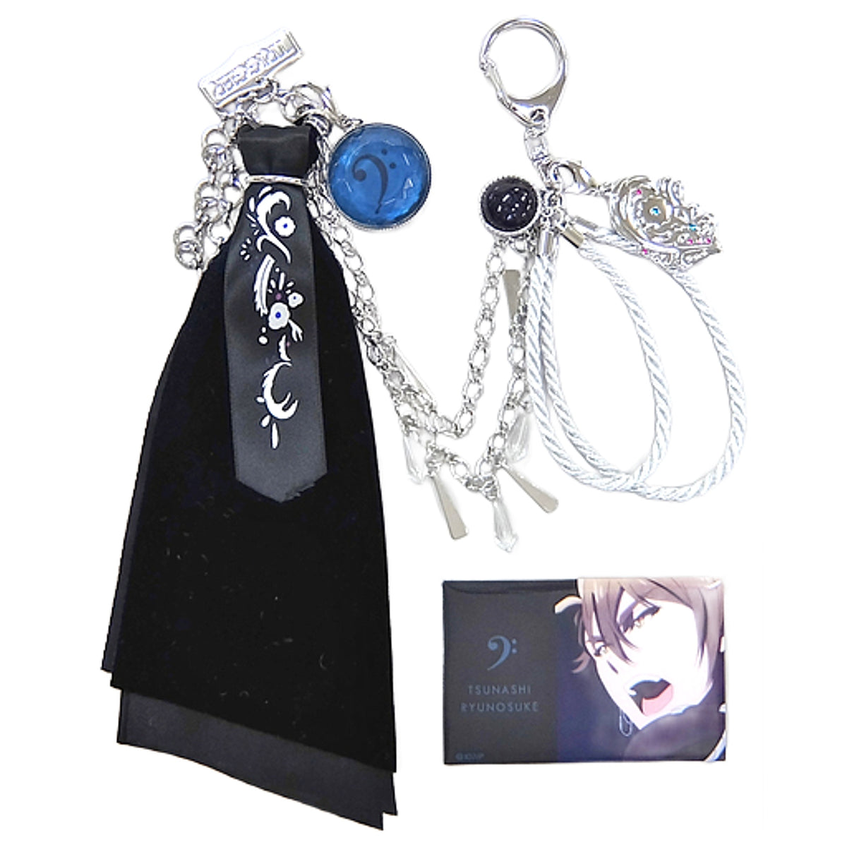 Ryunosuke Tsunashi IDOLiSH7 Heavenly Visitor Costume Design Bag Charms with Square Can Badge Nanairo Store Limited Charm [USED]