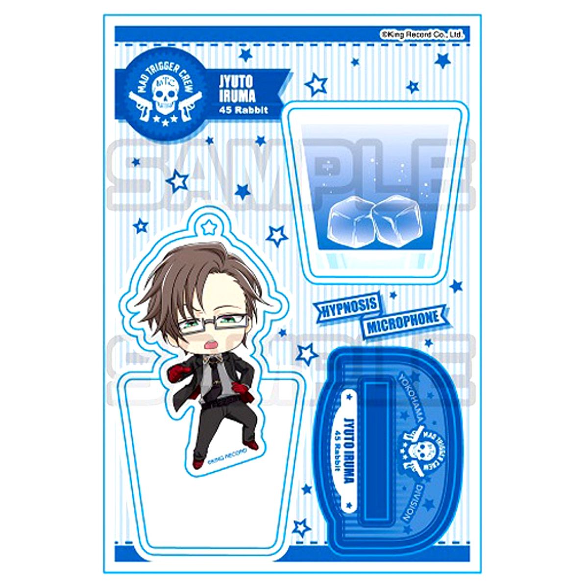 Jyuto Iruma Hypnosis Mic: Division Rap Battle See-through Acrylic Stand Ikebukuro Yokohama [USED]