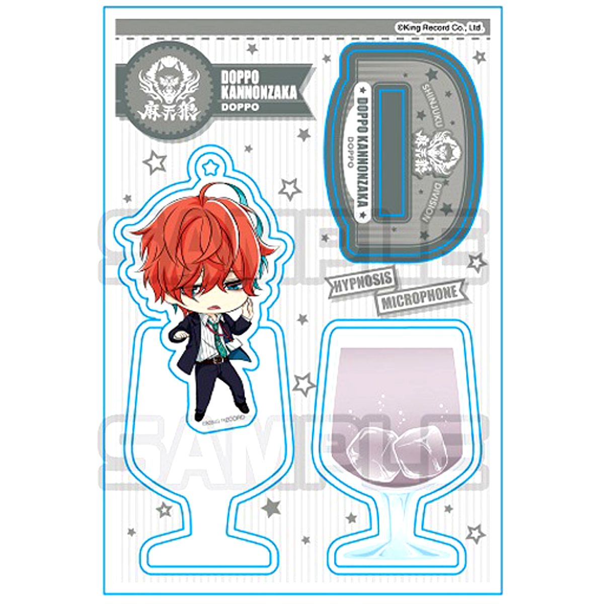 Doppo Kannonzaka Hypnosis Mic: Division Rap Battle See-through Acrylic Stand Shinjuku Shibuya [USED]