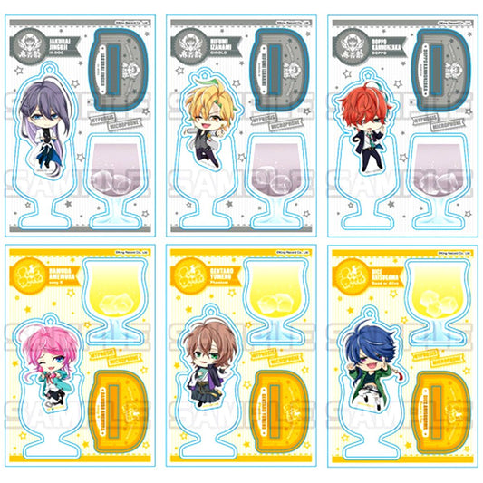 Set of 6 Hypnosis Mic: Division Rap Battle See-Through Acrylic Stand Shinjuku Division Shibuya Division [USED]