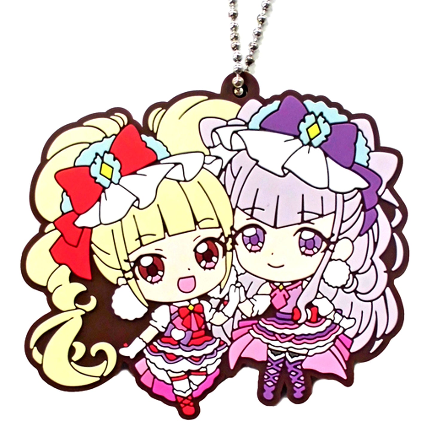 Cure Macherie & Cure Amour HUGtto! Precure & Futari wa Precure Assort Rubber Mascot Prize C [USED]