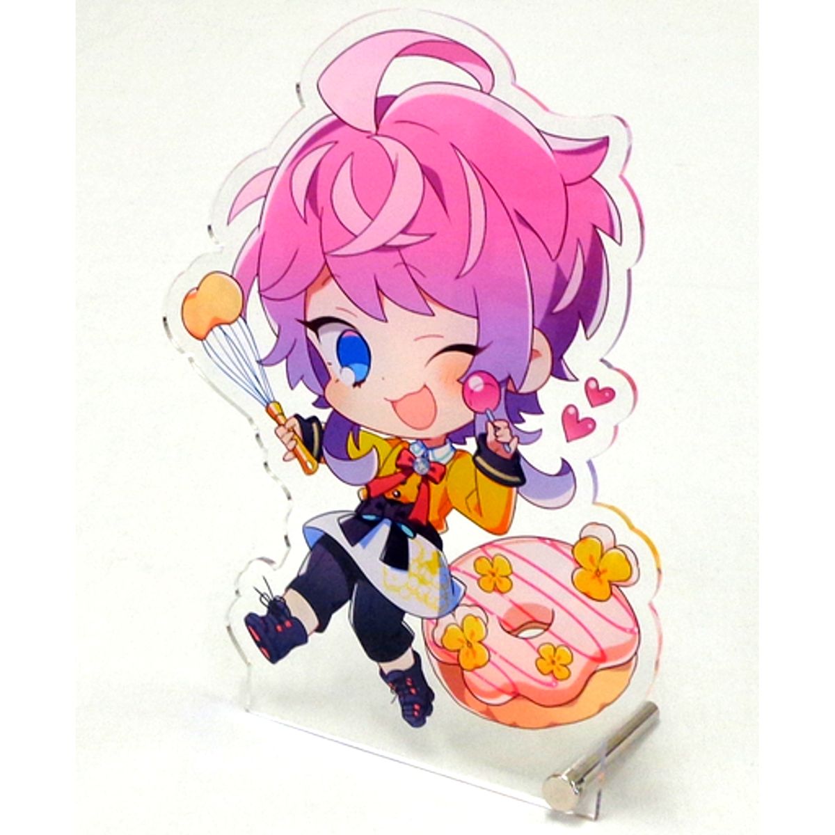 Ramuda Amemura Hypnosis Mic: Division Rap Battle Big Acrylic Stand SWEETS PARADISE Round 2 x CONCEPT CAFE [USED]