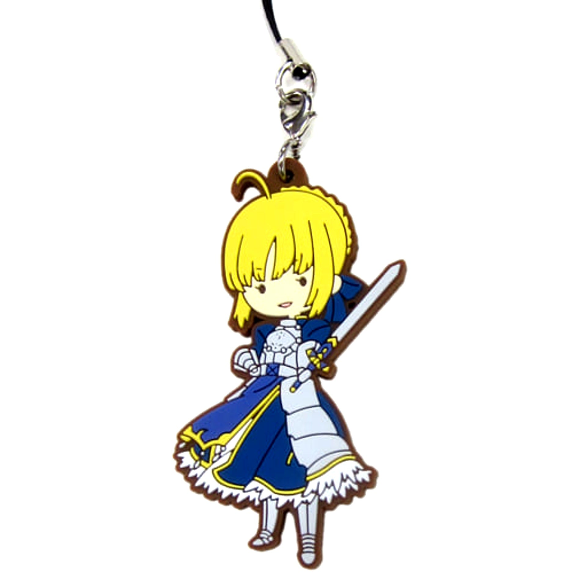Fate/stay night: Heaven's Feel Saber Ichiban Kuji Part 3 Rubber Charm Sugar Pouch Prize G Keychains [USED]