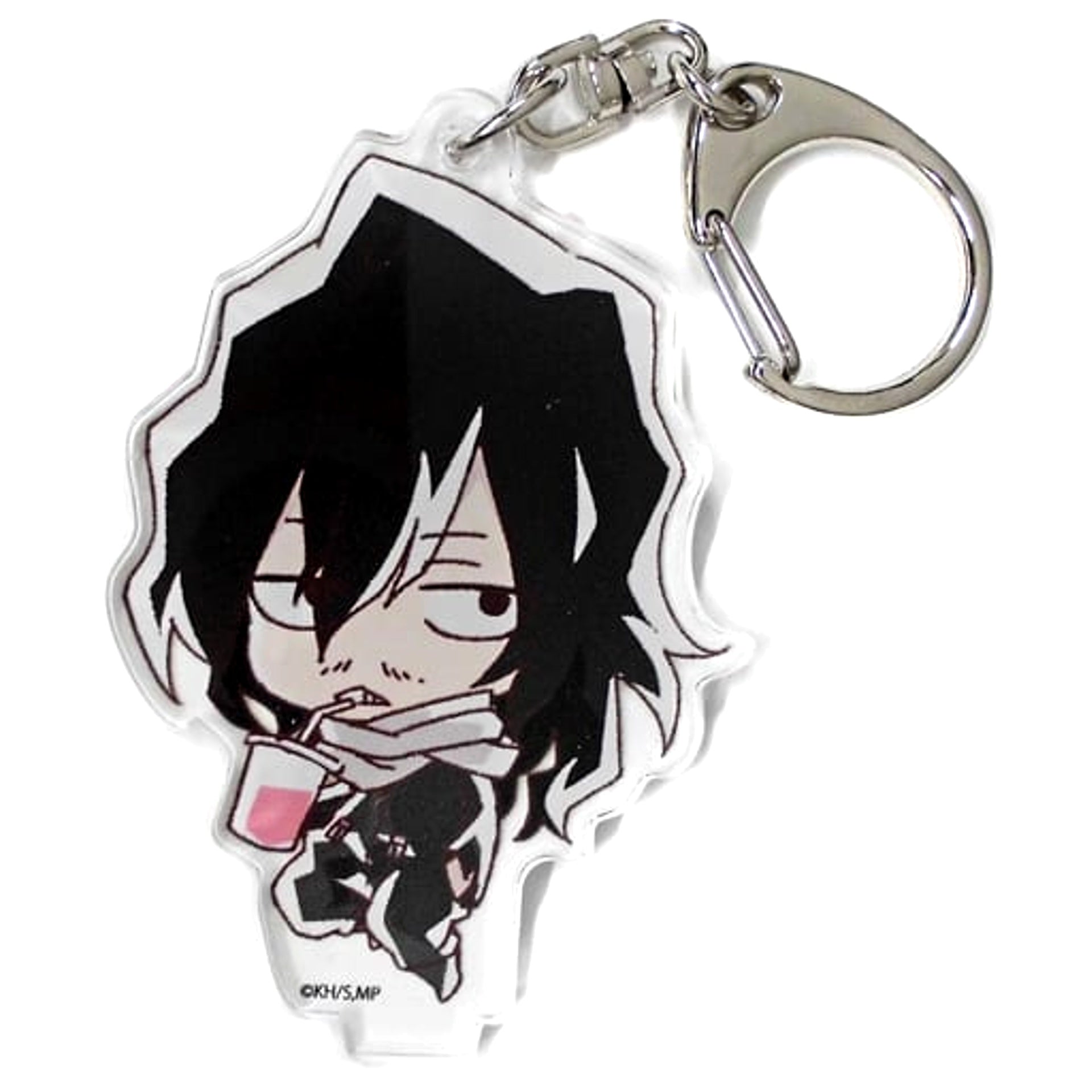 My Hero Academia Eraser Head Chara Dri!! Pro Hero Acrylic Keychain Collabo Cafe Honpo Limited Keychains [USED]