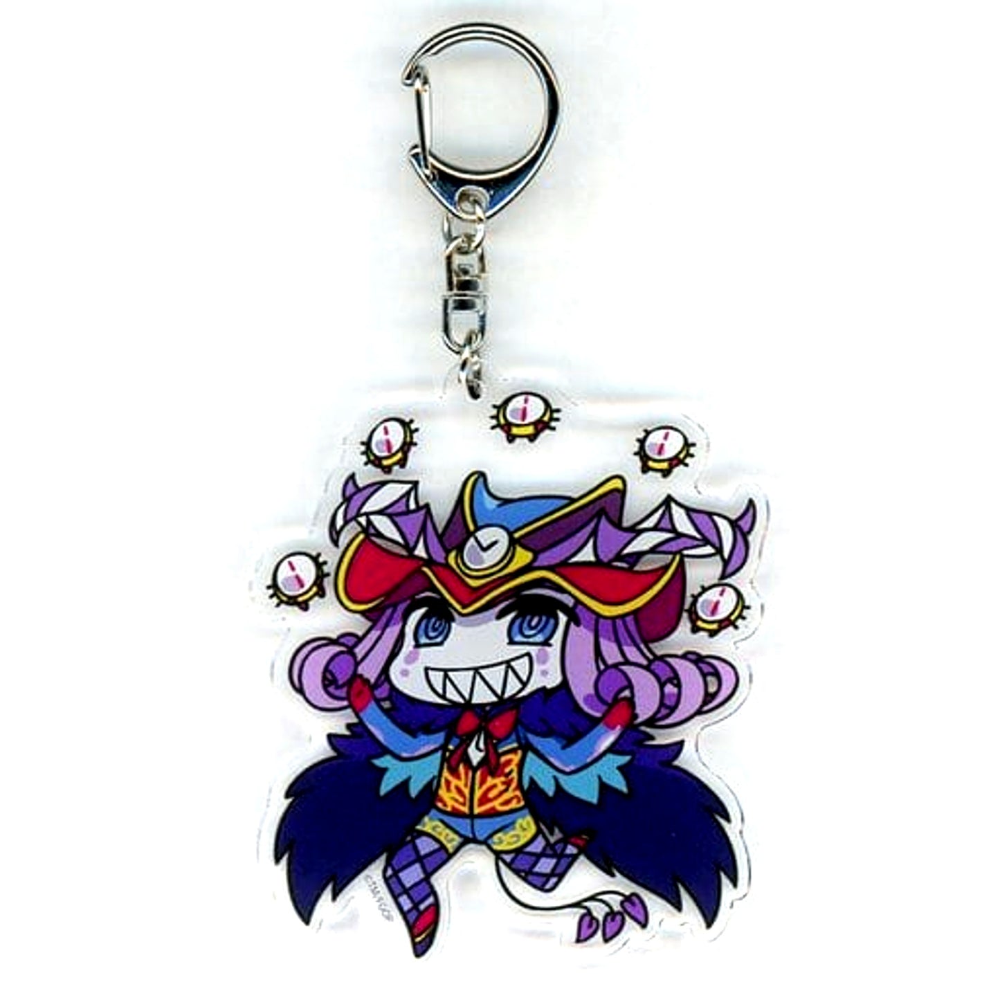 Fate/Grand Order Mephistopheles Caster CHANxCO Illustrated SD Acrylic Keychain FGO Winter Festival 2018-2019 Traveling Grand Circus! [USED]