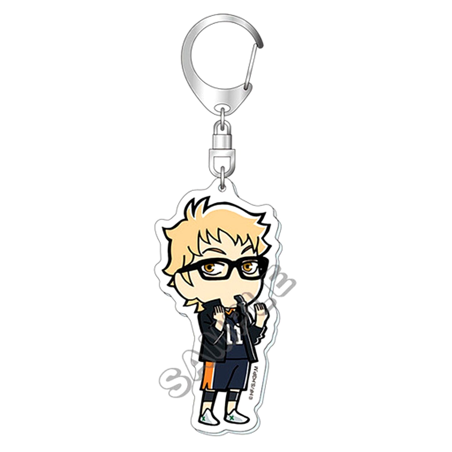 Kei Tsukishima Haikyu!! HAND & FLAG SIGNAL Acrylic Keychain [USED]