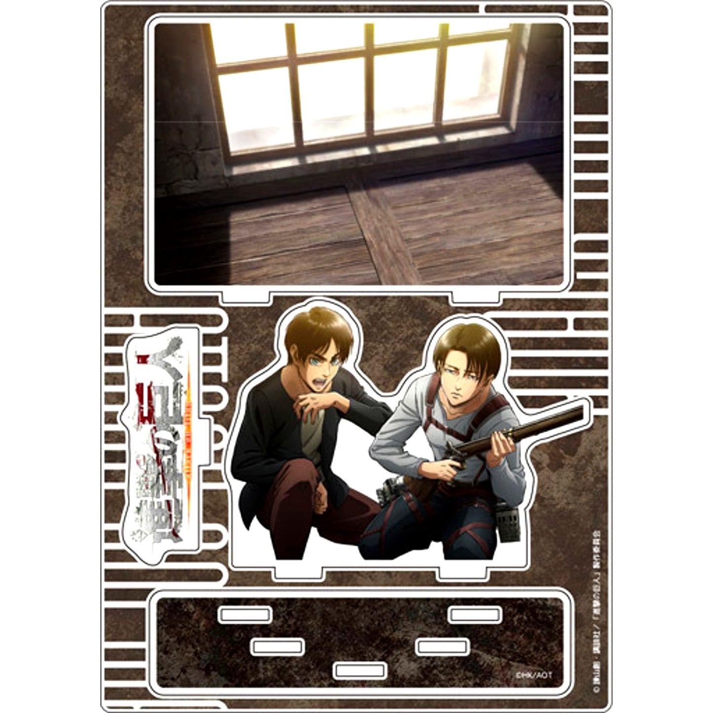 C Eren & Levi Attack on Titan Acrylic Diorama [USED]