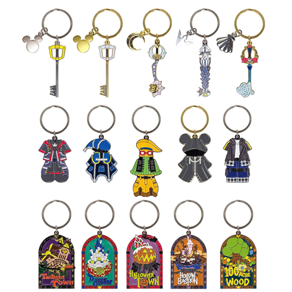 Kingdom Hearts Key Blade & Others All 15 Types Set Ichiban Kuji Charm Collection Prize G Charm [USED]