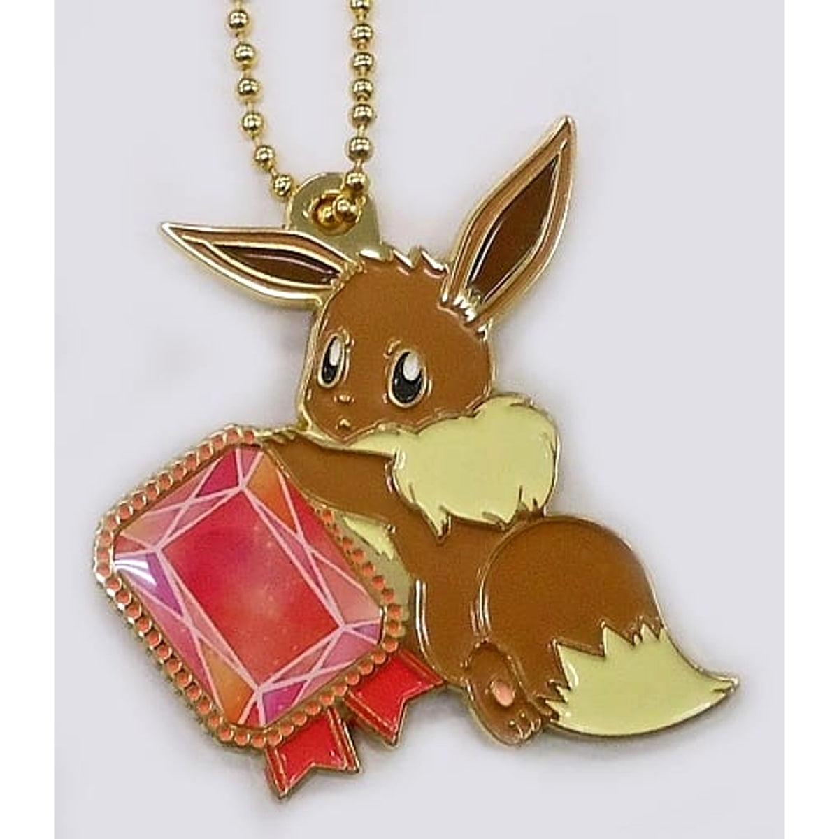 Pokemon Eevee Ichiban Kuji Eievui & Crystal Drops Metal Charm Prize G Charm [USED]