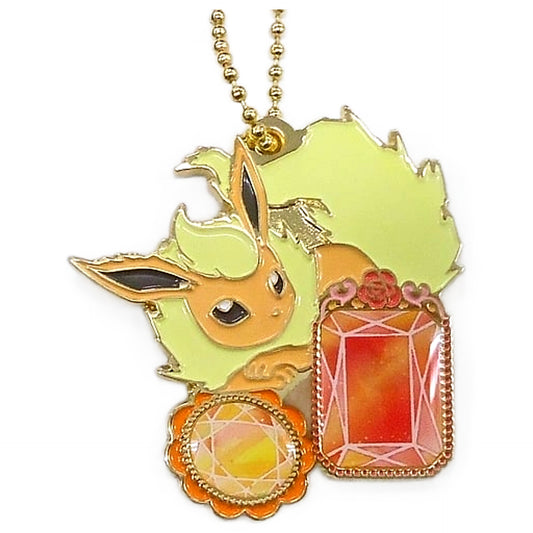 Flareon Pokemon Ichiban Kuji Eievui & Crystal Drops Metal Charm Prize G Charm [USED]