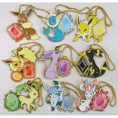 Pokemon Umbreon & Others All 9 Types Set Ichiban Kuji Eievui & Crystal Drops Metal Charm Prize G Charm [USED]