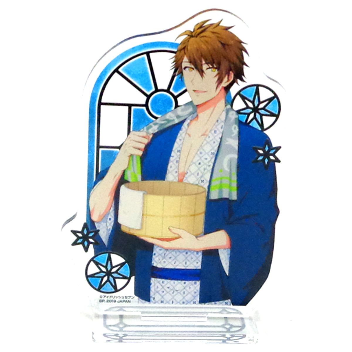 Ryunosuke Tsunashi IDOLiSH7 Acrylic Plate with Stand Snowy Landscape Journey Winter vol.2 Amusement Ichiban Cafe Drink Order Bonus [USED]
