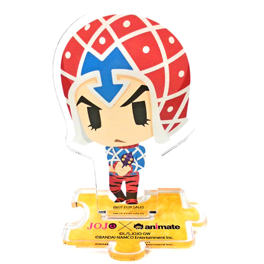 Guido Mista JoJo's Pitter-Patter Pop Design Acrylic Stand Bonus Item for Blu-ray/DVD JoJo's Bizarre Adventure Golden Wind Vol. 6 Animate [USED]