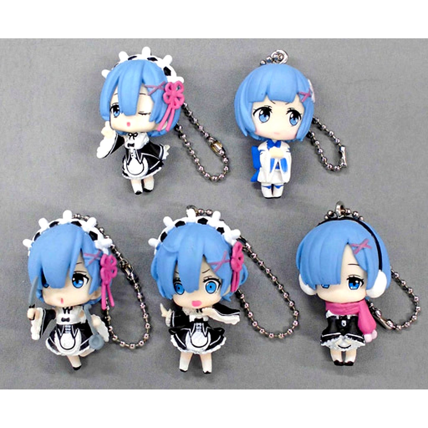 Set of 5 Re:ZERO -Starting Life in Another World- Full of Rem Capsule Collection Figure [USED]