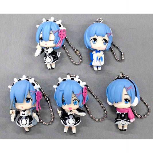 Set of 5 Re:ZERO -Starting Life in Another World- Full of Rem Capsule Collection Figure [USED]