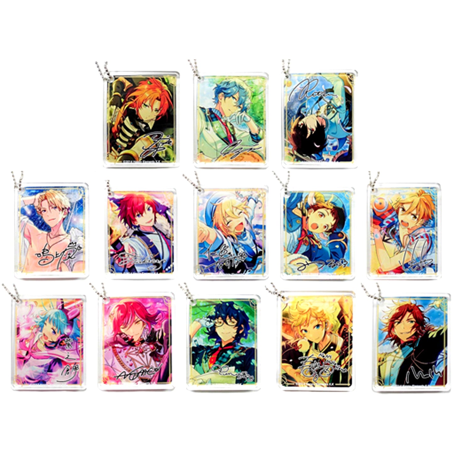 Set of 13 Ensemble Stars! CoLotta Trading Acrylic Plate Keychain vol.2 Group B animate cafe [USED]