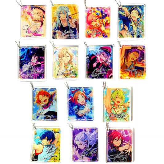 Set of 14 Ensemble Stars! CoLotta Trading Acrylic Plate Keychain vol.2 Group C animate cafe [USED]