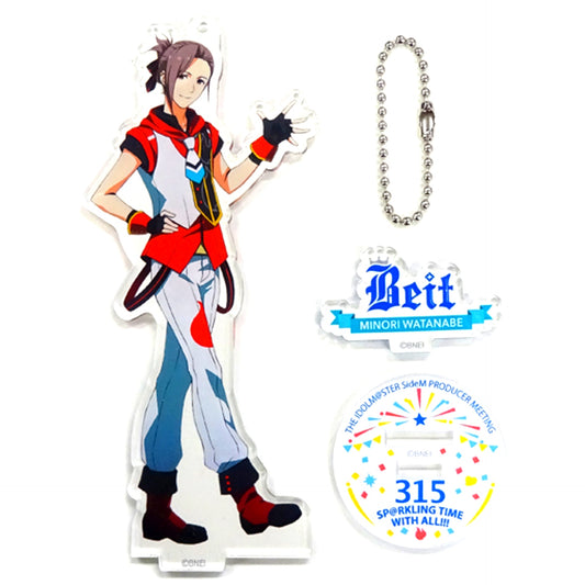 Minori Watanabe THE IDOLM@STER SideM Official Acrylic Stand Keychain PRODUCER MEETING 315 SP@RKLING TIME WITH ALL!!! [USED]