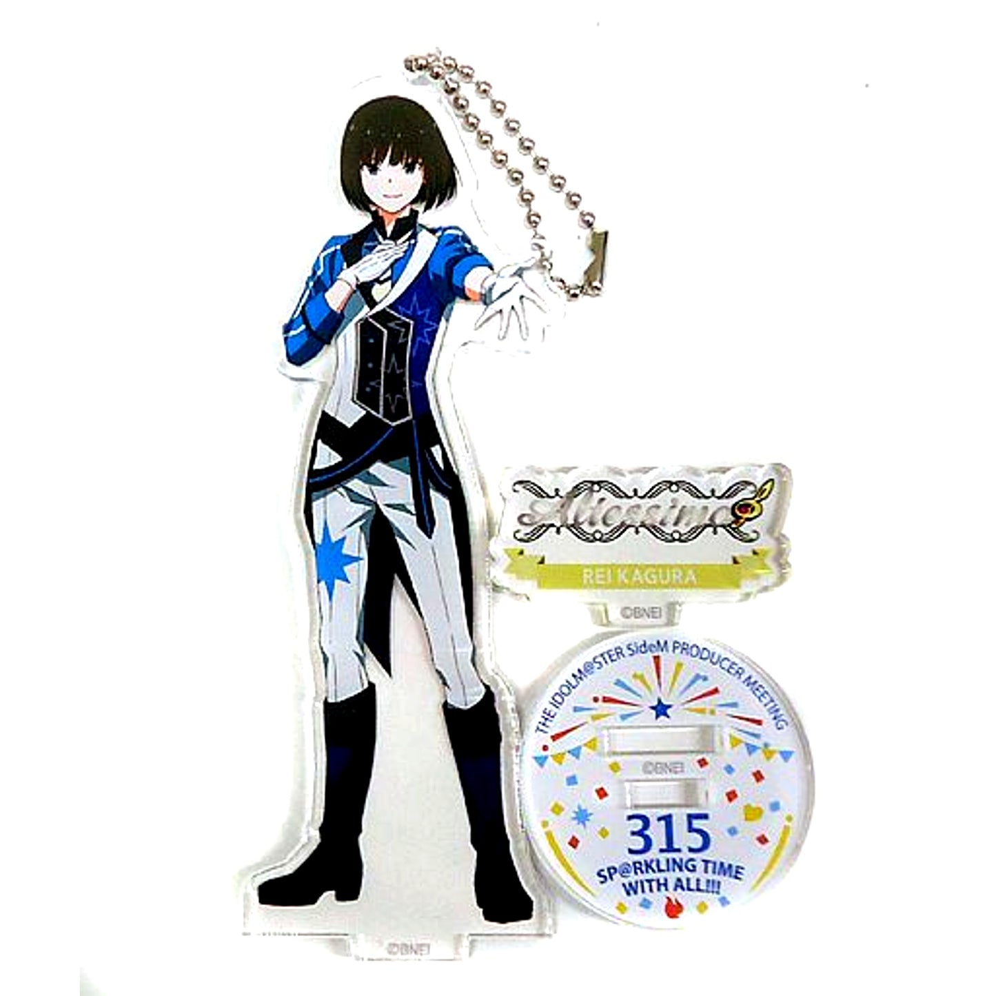 Rei Kagura THE IDOLM@STER SideM Official Acrylic Stand Keychain PRODUCER MEETING 315 SPARKLING TIME WITH ALL [USED]