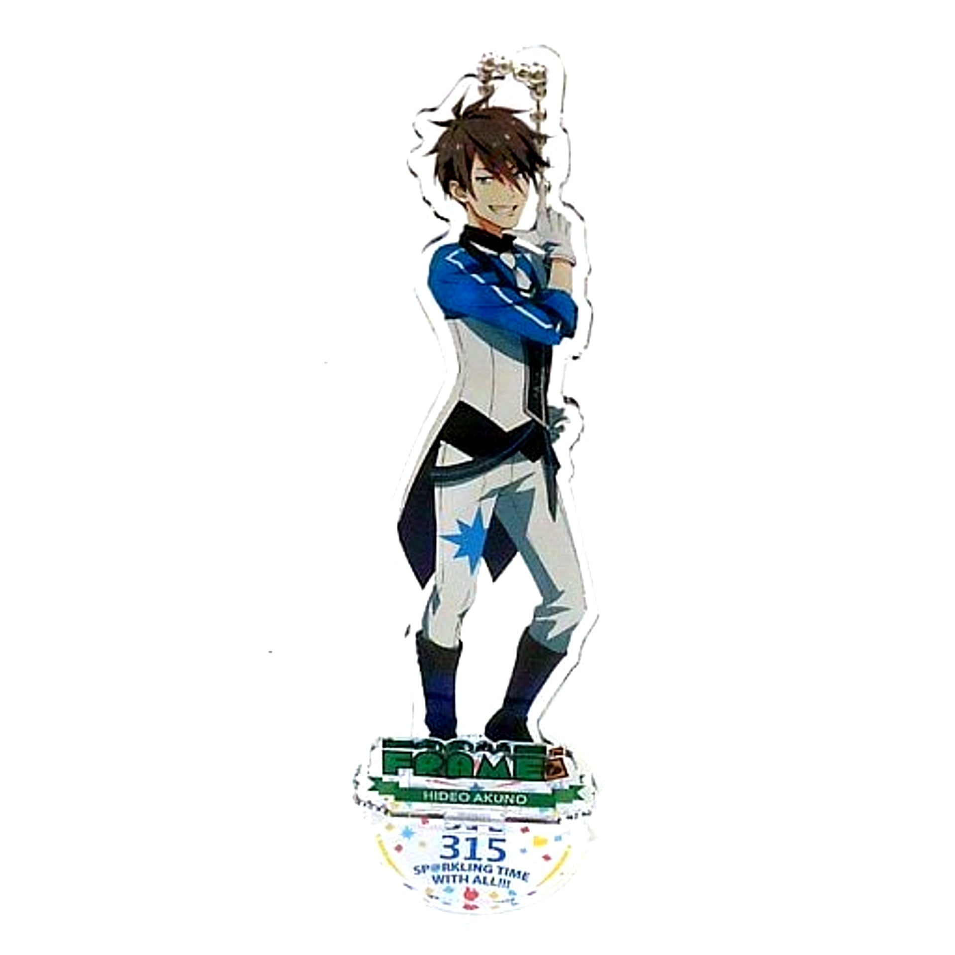 Hideo Akino THE IDOLM@STER SideM Official Acrylic Stand Keychain PRODUCER MEETING 315 SPARKLING TIME WITH ALL [USED]
