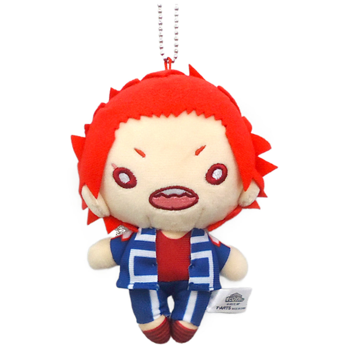 My Hero Academia Eijirou Kirishima Gym Suit Nitotan Plush Toy with Ball Chain Jump Shop Limited Keychains [USED]