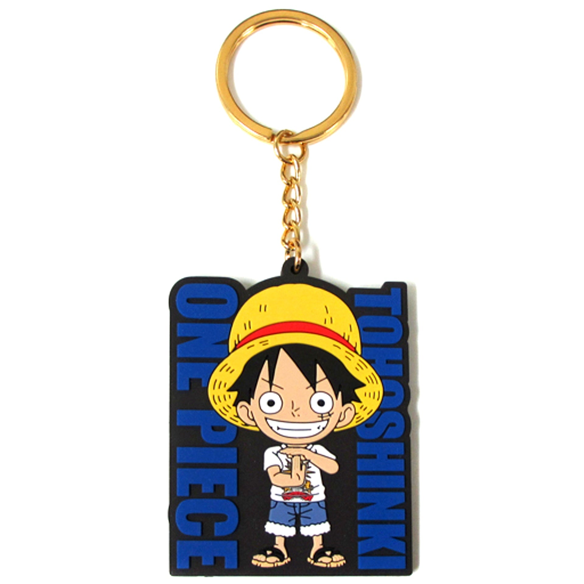 Monkey D. Luffy TVXQ Tohoshinki x One Piece LIVE TOUR 2018 TOMORROW Rubber Keychain [USED]
