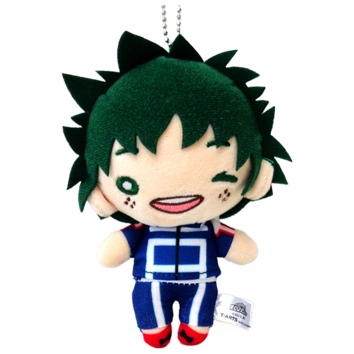 My Hero Academia Izuku Midoriya Gym Suit Nitotan Plush Toy with Ball Chain Jump Shop Limited Keychains [USED]