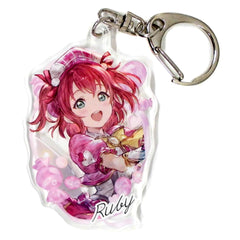 Granblue Fantasy x Love Live! Sunshine!! Ruby Kurosawa Acrylic Keychain Keychains [USED]