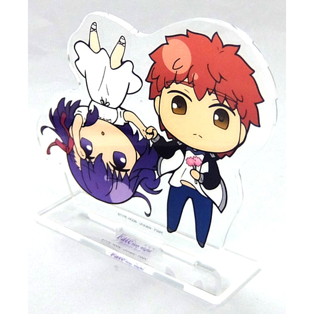 Shirou Emiya, Sakura Matou SD Illustration Acrylic Stand Comiket 95 Theatrical Edition Fate/stay night Heaven's Feel Suda Tomonori Main Visual Works Chapter 2 Key Visual Set Single Item [USED]