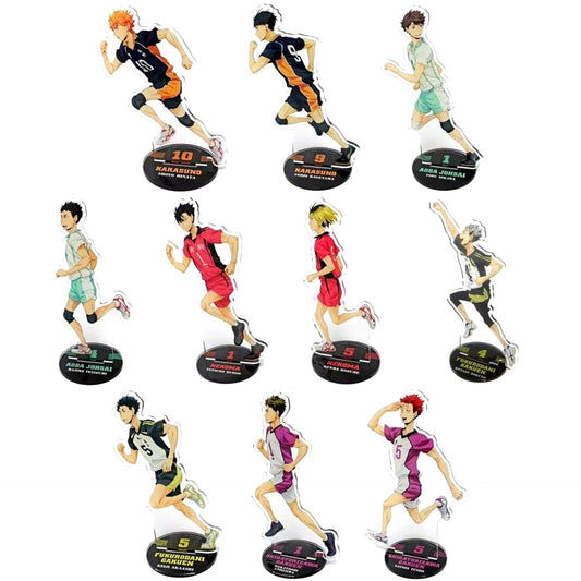 Haikyu!! Shoyo Hinata & Others All 10 Types Set Acrylic Stand Dash! Jump Festa 2019 Limited Acrylic Stands [USED]