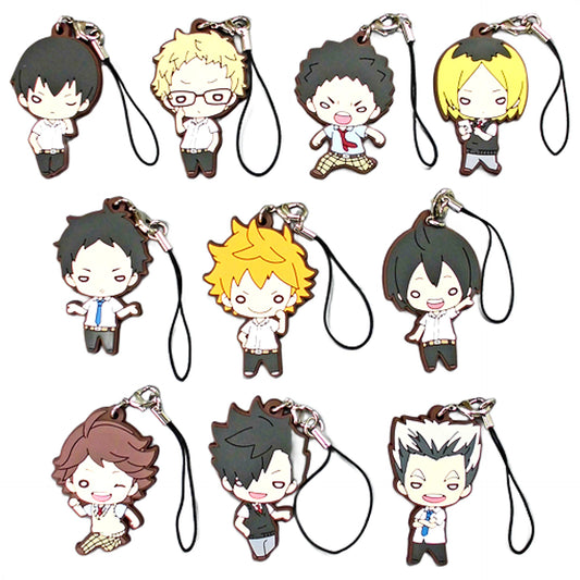 Haikyu!! Tobio Kageyama & Others Nitotan Summer Clothes Rubber Mascot Jump Festa 2019 Limited All 10 Types Set Mascot [USED]