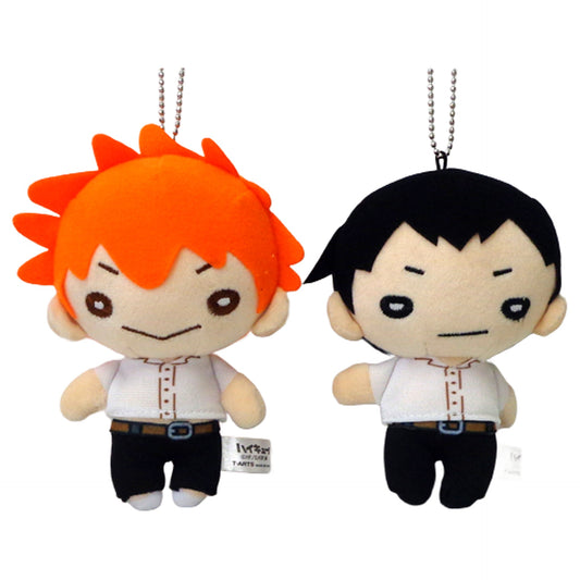 Haikyu!! Hinata Kageyama Summer Clothes Nitotan Plush Toy Set with Ball Chain Jump Festa 2019 Limited Keychains [USED]