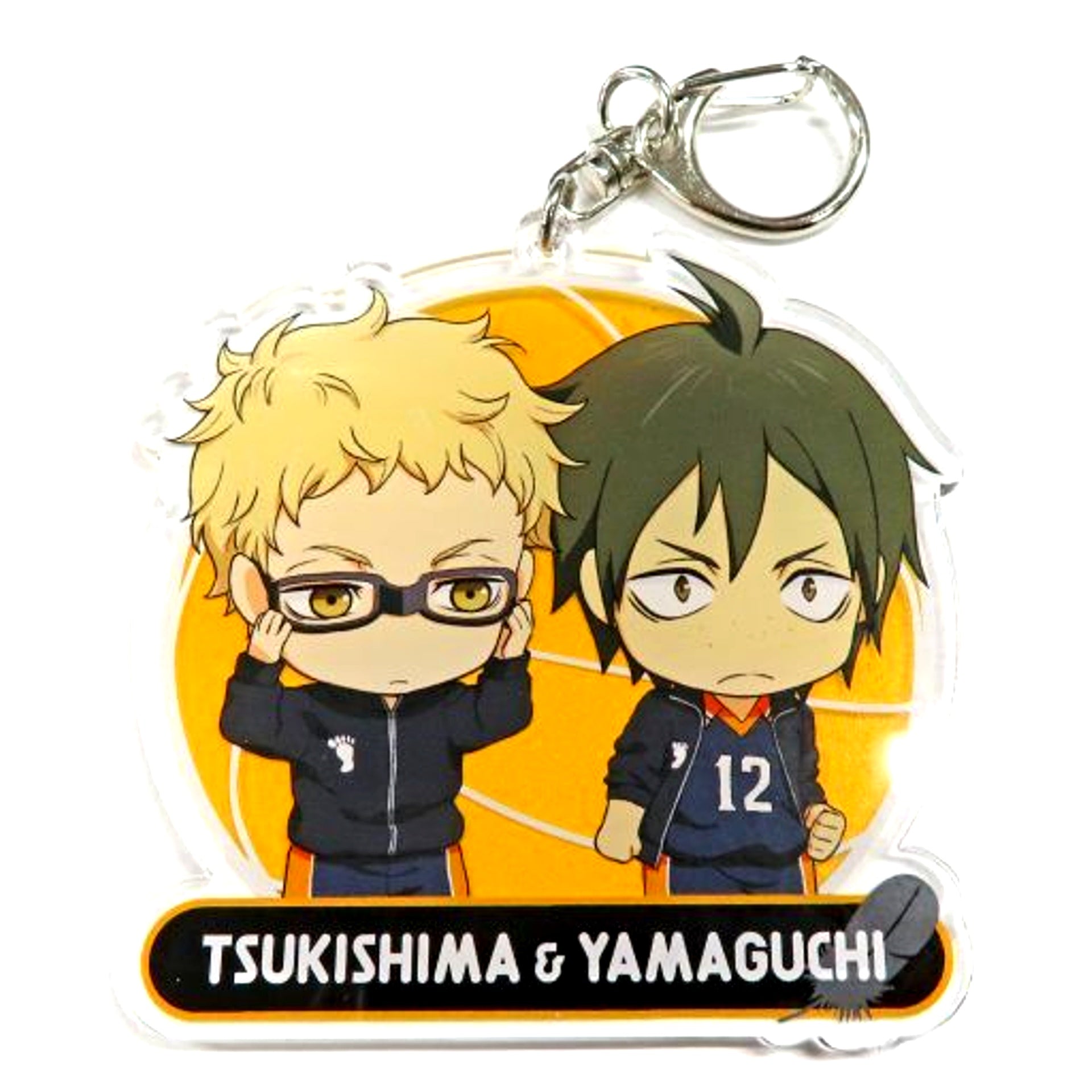 Kei Tsukishima & Tadashi Yamaguchi 4 Star Prize Haikyu!! Pair Acrylic Keychain Aoba Johsai Fes 2019 in J-WORLD TOKYO Mini Attraction Sakanoshita Store Part-time Job Experience [USED]