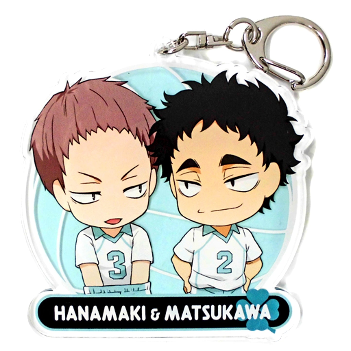 Hanamaki and Matsukawa 4 Star Prize Haikyu!! Aoba Johsai Fes 2019 in J-WORLD TOKYO Mini Attraction Sold Out Warning! Sakanoshita Store Part-time Job Experience Pair Acrylic Keychain [USED]
