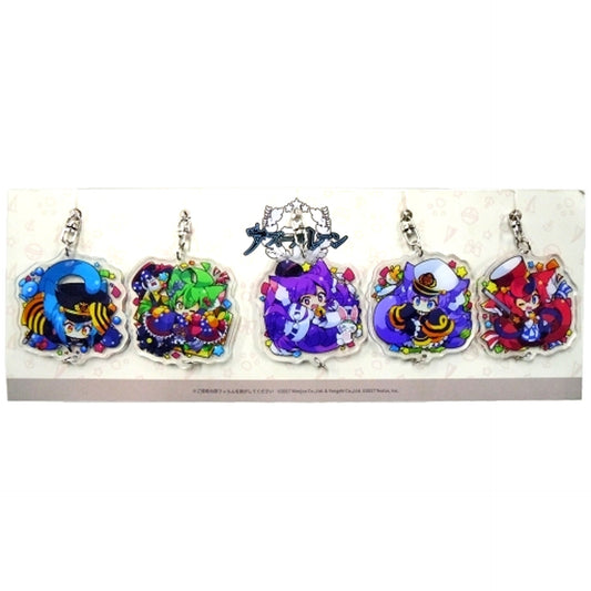 Meowfficer Set of 5 Interlocking Acrylic Keychains Azur Lane C95 Goods [USED]