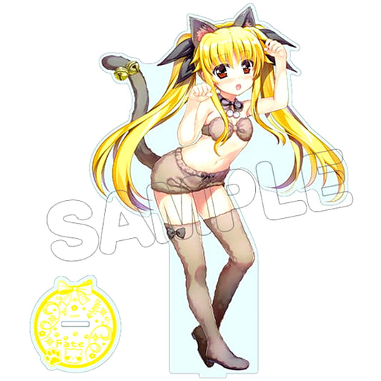 Fate T. Harlaown Animal Ver. Acrylic Figure L Magical Girl Lyrical Nanoha Detonation [USED]
