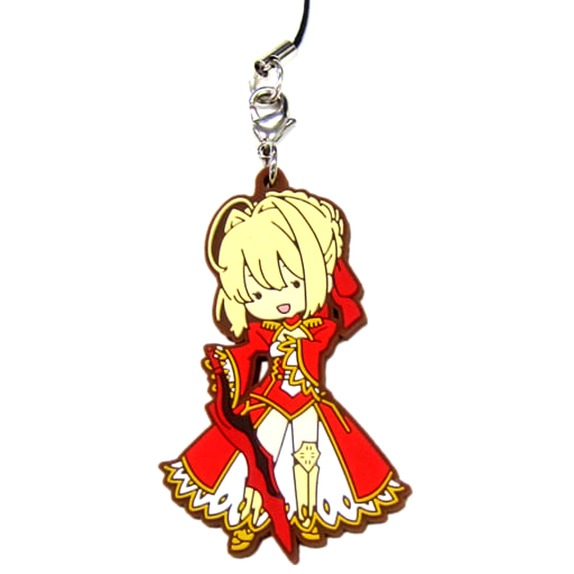 Fate/Grand Order Saber / Nero Claudius Ichiban Kuji Yozora o Kakeru Santa Claus, Fuwatto Tojo! Rubber Charm Sugar Pouch Prize F Keychains [USED]