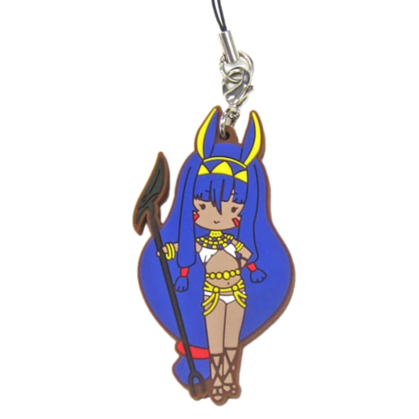 Fate/Grand Order Caster/Nitocris Ichiban Kuji Yozora o Kakeru Santa Claus, Fuwatto Tojo! Rubber Charm Sugar Pouch Prize F Keychains [USED]