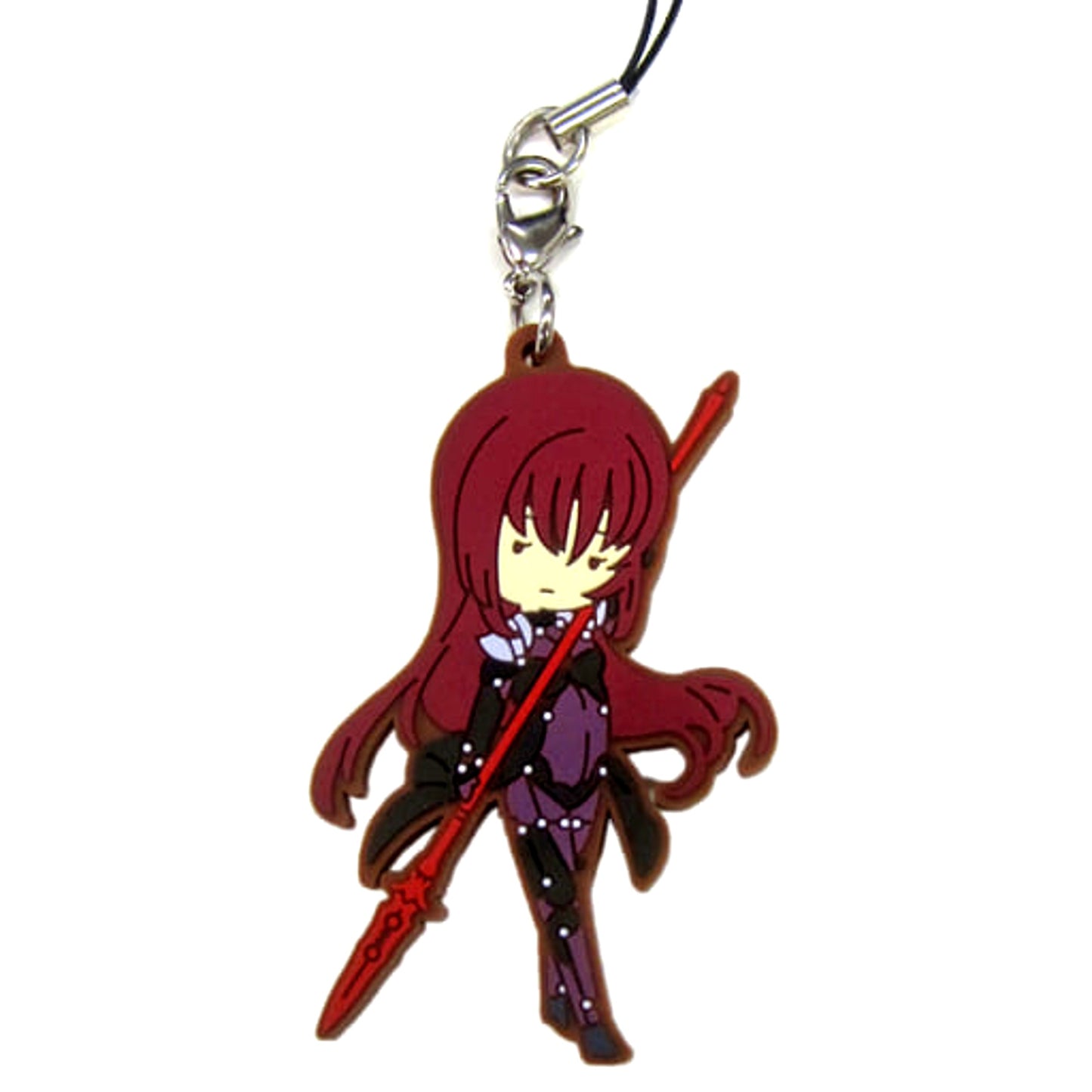 Fate/Grand Order Lancer / Scathah Ichiban Kuji Yozora o Kakeru Santa Claus, Fuwatto Tojo! Rubber Charm Sugar Pouch Prize F Keychains [USED]