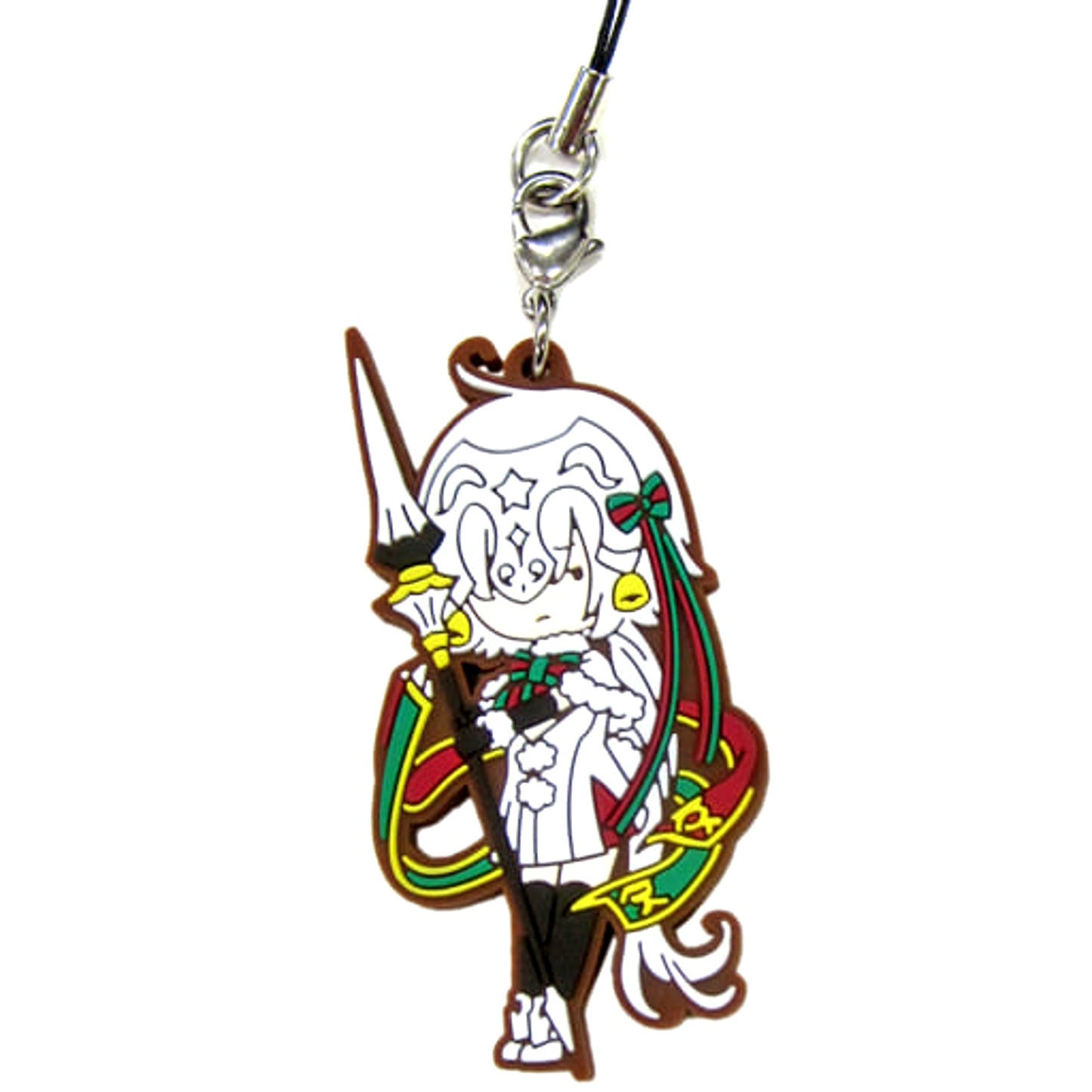 Fate/Grand Order Lancer/Jeanne d'Arc Alter Santa Lily Ichiban Kuji Yozora o Kakeru Santa Claus, Fuwatto Tojo! Rubber Charm Sugar Pouch Prize F Keychains [USED]