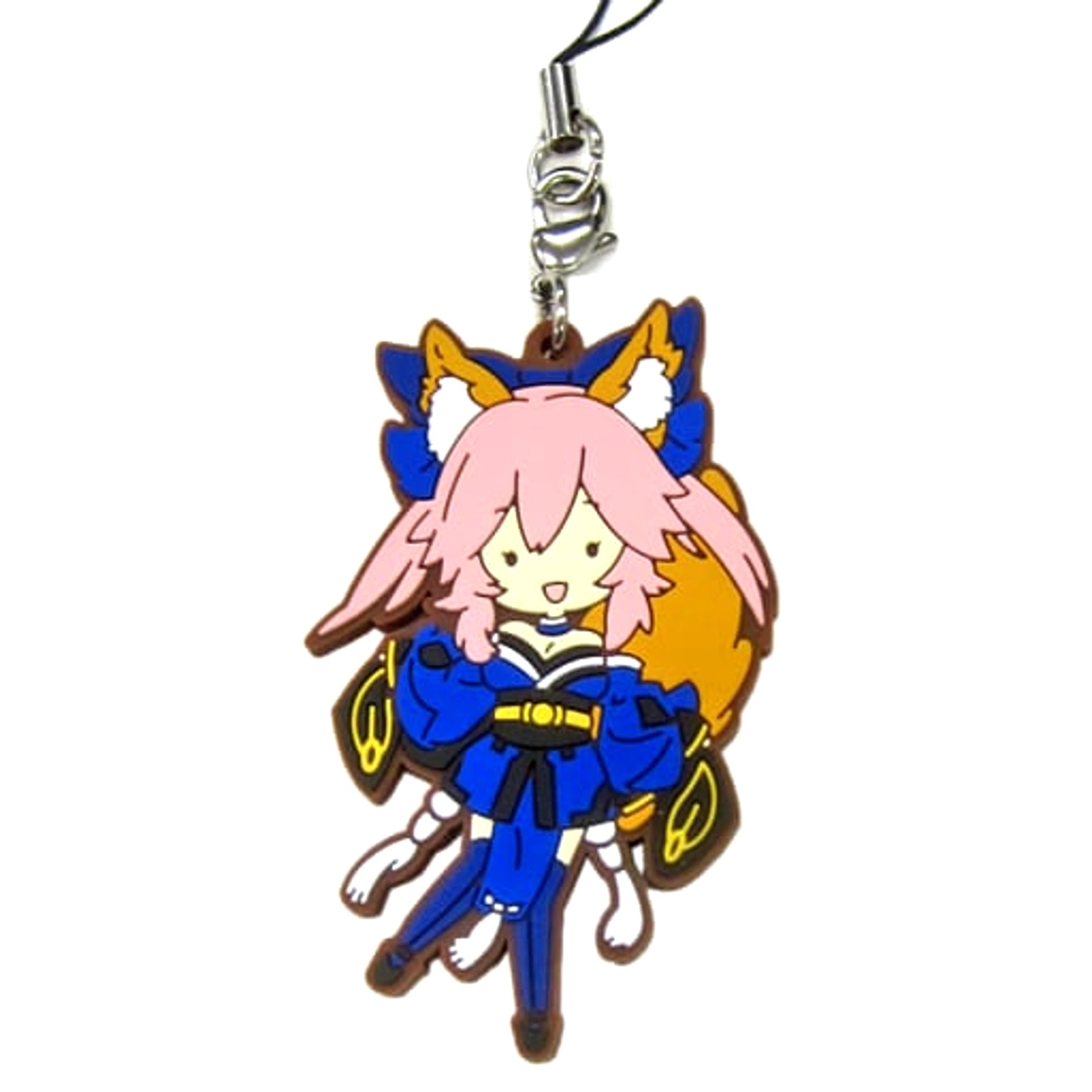 Fate/Grand Order Caster/Tamamo no Mae Ichiban Kuji Yozora o Kakeru Santa Claus, Fuwatto Tojo! Rubber Charm Sugar Pouch Prize F Keychains [USED]