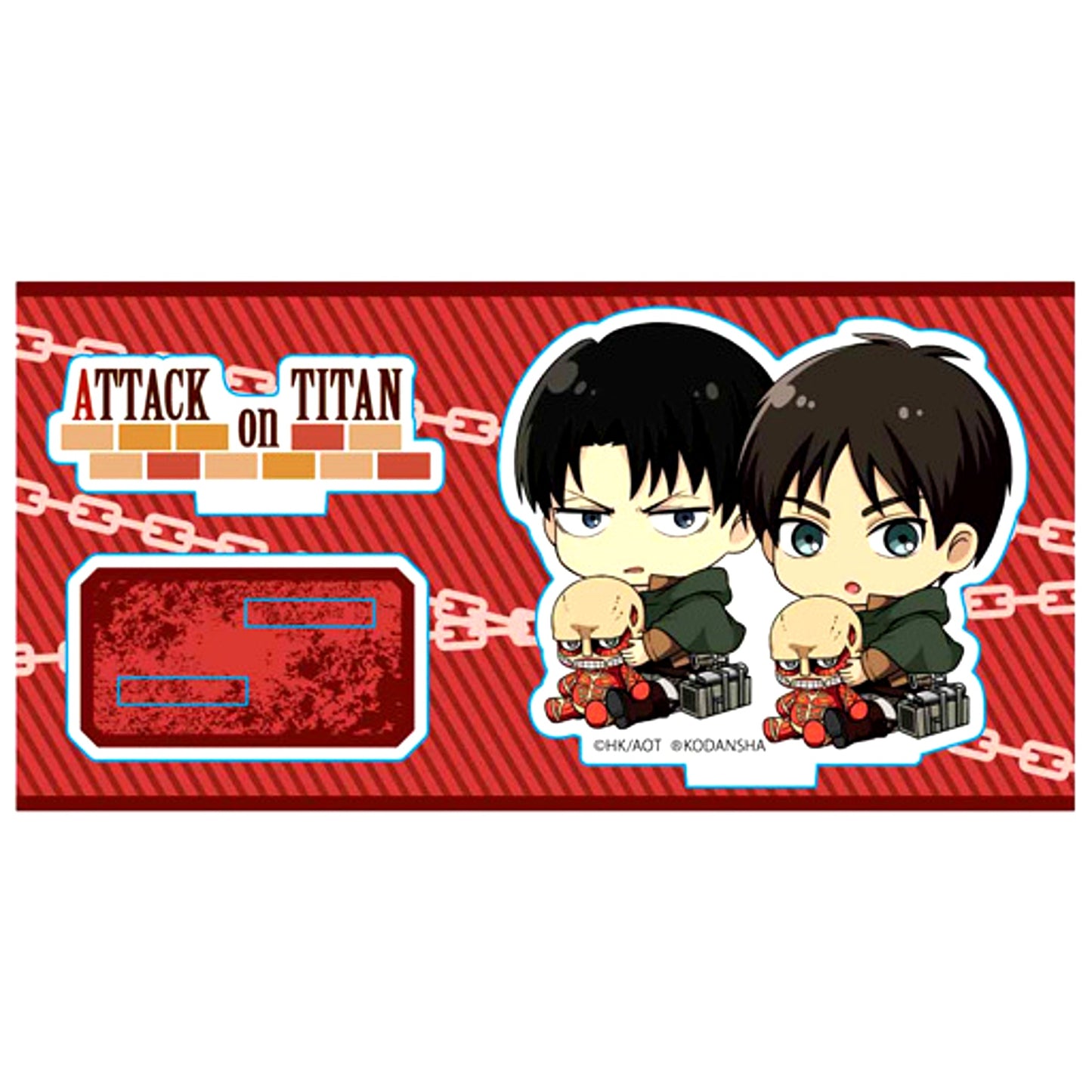 Eren & Levi B Gyugyutto Attack on Titan Season 3 Acrylic Figure [USED]