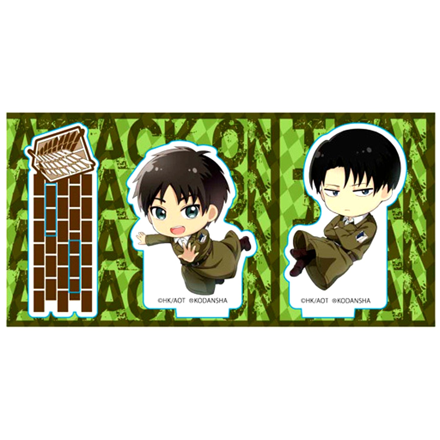 Eren & Levi A Pukashu Attack on Titan Season 3 Acrylic Figure [USED]