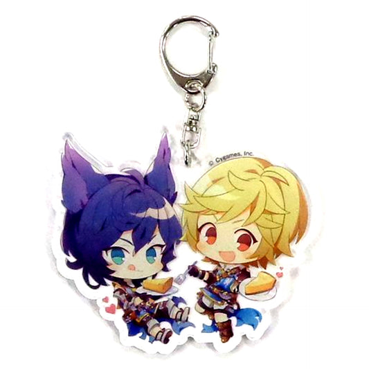 Arthur & Mordred Granblue Fantasy x PASELA RESORTS Acrylic Keychain [USED]