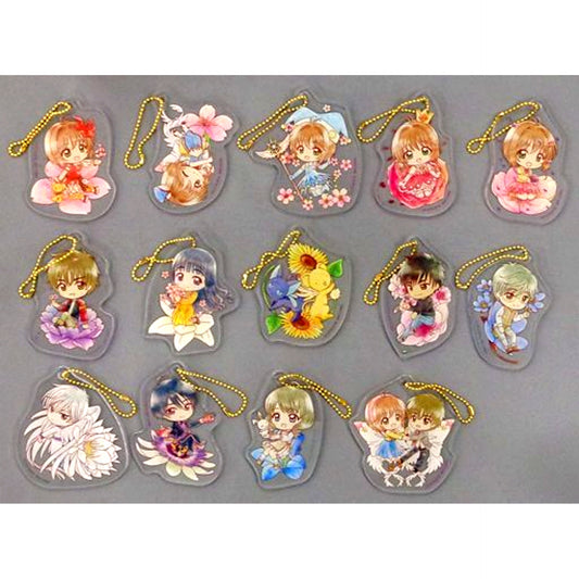 Set of 14 G Prize Character Acrylic Charm Ichiban Kuji Anime Cardcaptor Sakura Clear Card Twinkle Little Magic [USED]