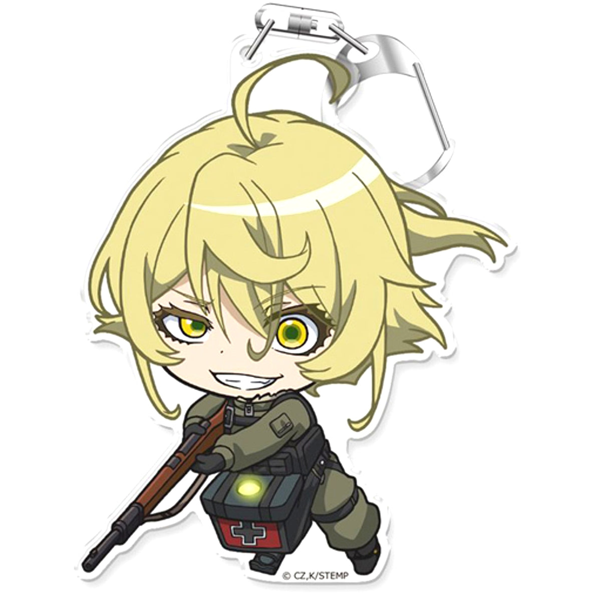 Smirking Tanya Degurechaff Punikore Keychain Saga of Tanya the Evil the Movie [USED]