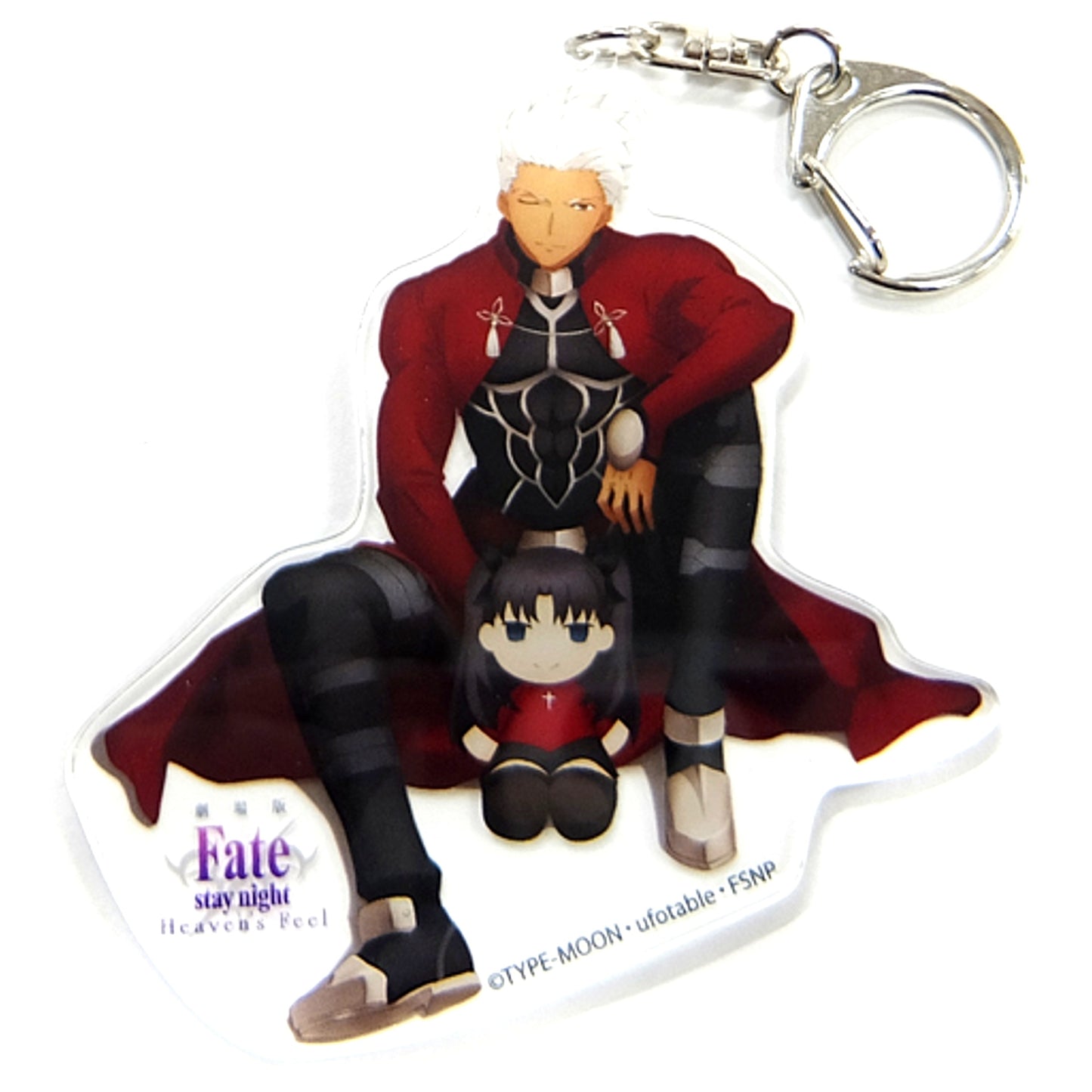 Archer & Rin Tohsaka Fate/stay night Heaven's Feel II.lost butterfly Acrylic Keychain Marui [USED]
